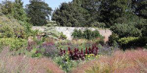 cambo gardens with wall