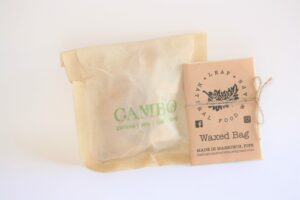 Natural waxed food bag